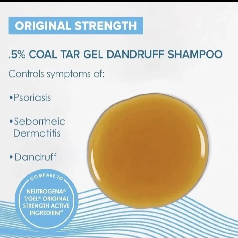 True +Real Therapeutic Coal Tar Shampoo 16oz 0.5% Anti-Dandruff Formula 16oz